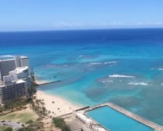 Luftfahrt durch Honolulu, hi