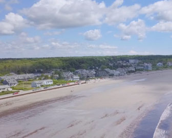 Visite aérienne de Kennebunkport, moi