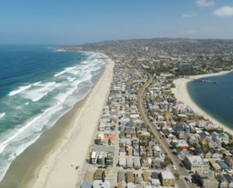 Tour aéreo de Pacific Beach, CA