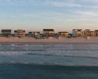 Воздушная экскурсия по Topsail Beach, NC