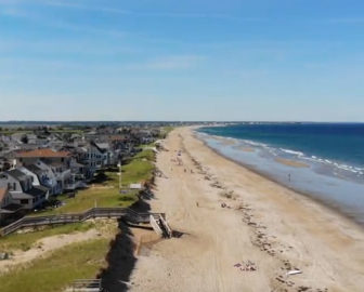 Vídeo aéreo de Salisbury Beach, MA