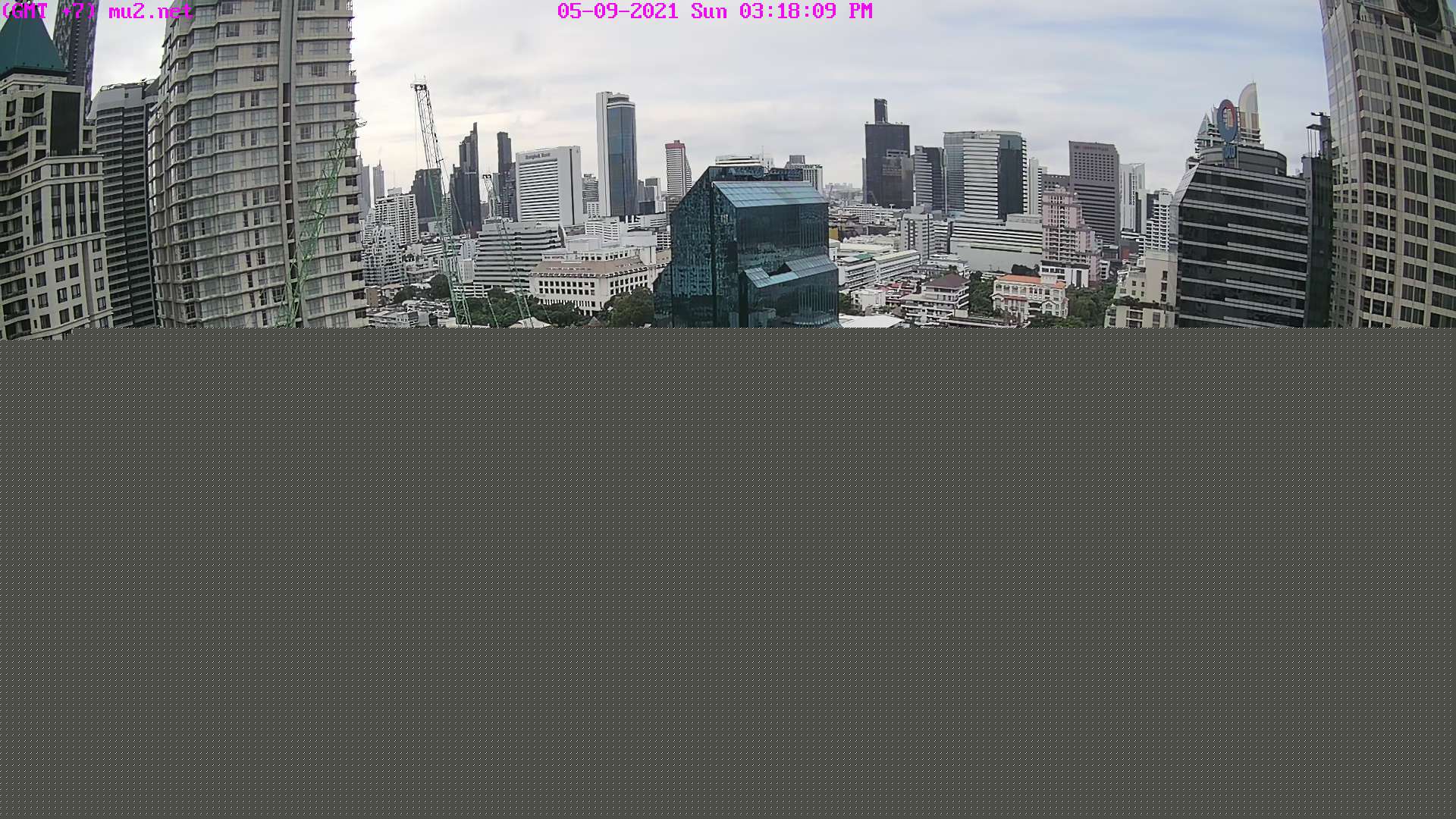 Bangkok: Sathorn Road, North-North-West View