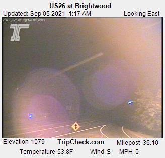 Брайтвуд, штат Орегон: US26 в Брайтвуде