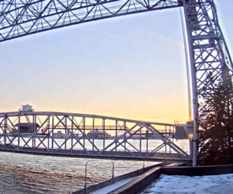 Duluth Minnesota Bridge sur le lac Supérieur