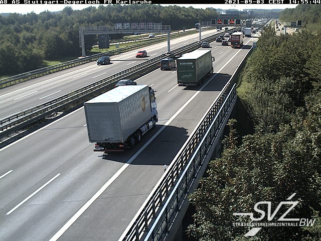 Echterdingen: A8 AS Stuttgart-Degerloch