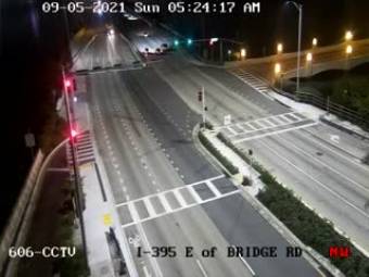 Miami Beach, Floride : I-395 à l'est de Bridge Road