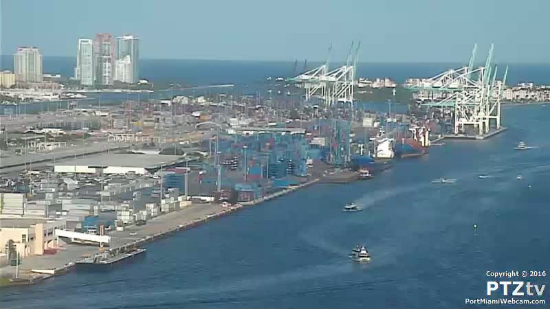 Miami, Floride : Livestream Port de Miami
