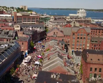 Old Port Festival in der Innenstadt von Portland