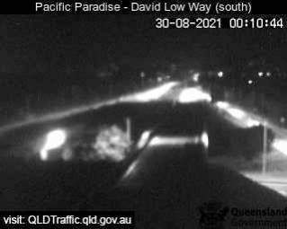 Pacific Paradise : Sunshine Motorway, échangeur David Low Way (en regardant vers le sud)
