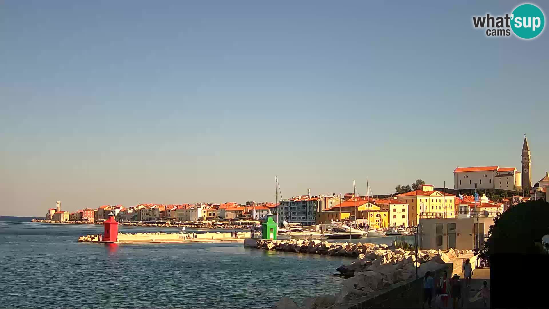 Piran: Blick auf Punta und Mandrač