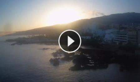 Live HD Webcam Puerto de la Cruz (Tenerife): Playa San Telmo,Puerto de