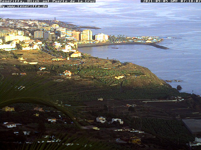 Live HD Webcam Puerto de la Cruz (Tenerife): Zoom Puerto de la Cruz