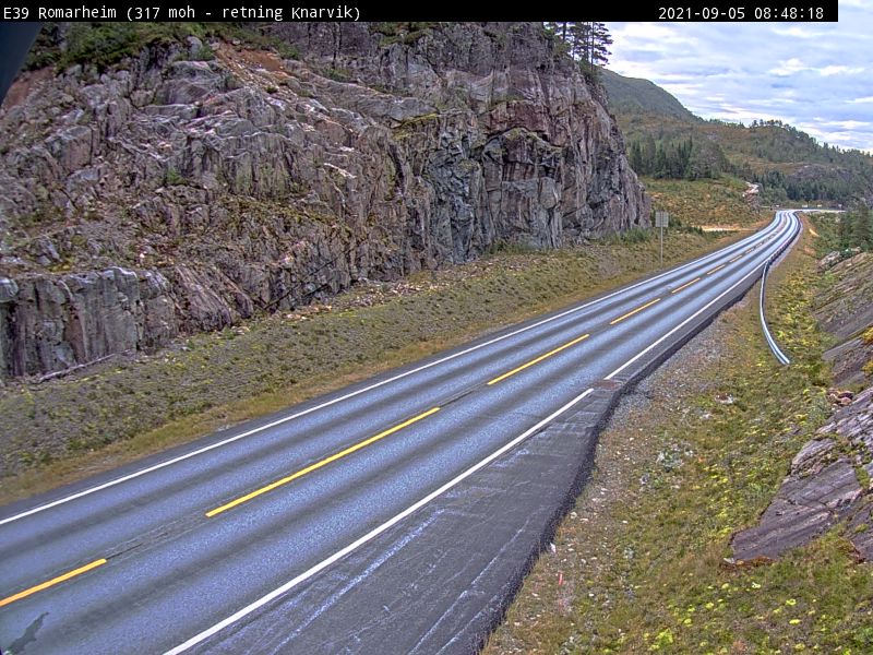 Romarheim: Verkehr E39 (Romarheimsdalen)