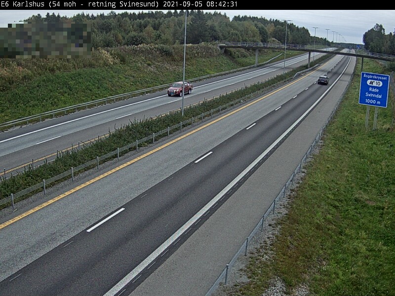 Råde: Traffic E6 (Karlshus)