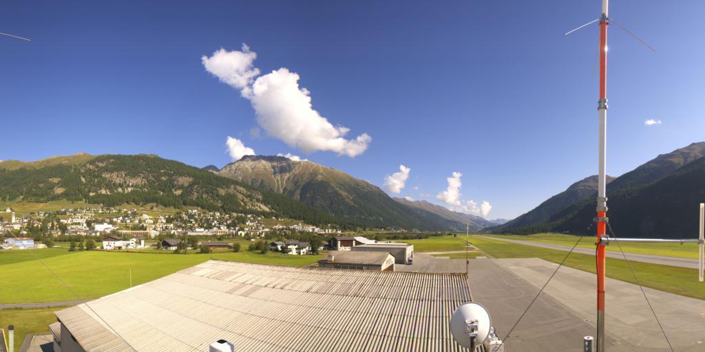 Samedan : roundshot 360° Panorama Aéroport Engadin