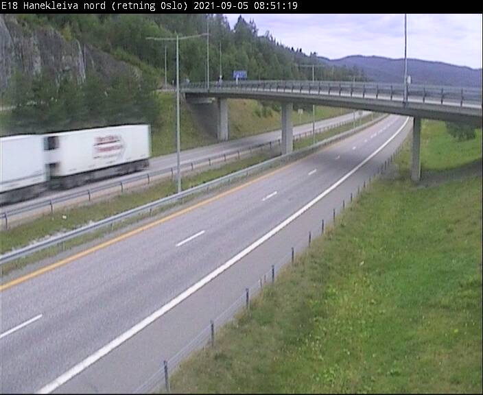 Sande: Verkehr E18 (Hanekleiva)