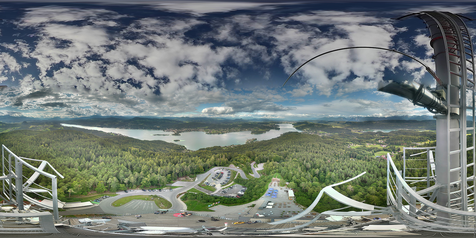Schiefling am See:Panocam 360° VR - Pyramidenkogel(ピラミデンコーゲル