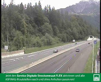 Spital am Pyhrn : A09, bei Rasplatz Pyhrn Priel, Blickrichtung Wien - Km 55,18