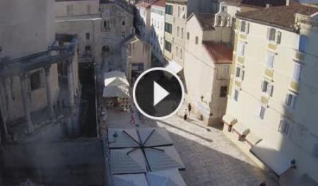 スプリットライブ配信 ディオクレティアヌス宮殿、ペリスティル広場