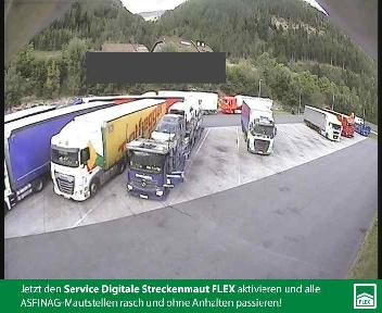 Санкт-Михаэль-им-Лунгау: A10, bei Rastplatz Lanschütz, Blickrichtung LKW Stellplatz - Km 100,60