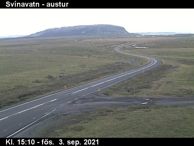 Svínavatn : Route 35 vers l'est