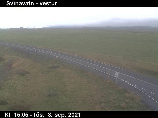 Svínavatn : Route 35 vers l'ouest