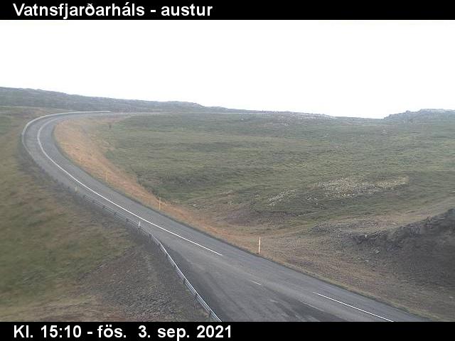 Vatnsfjarðarháls : Route 61 vers l'est