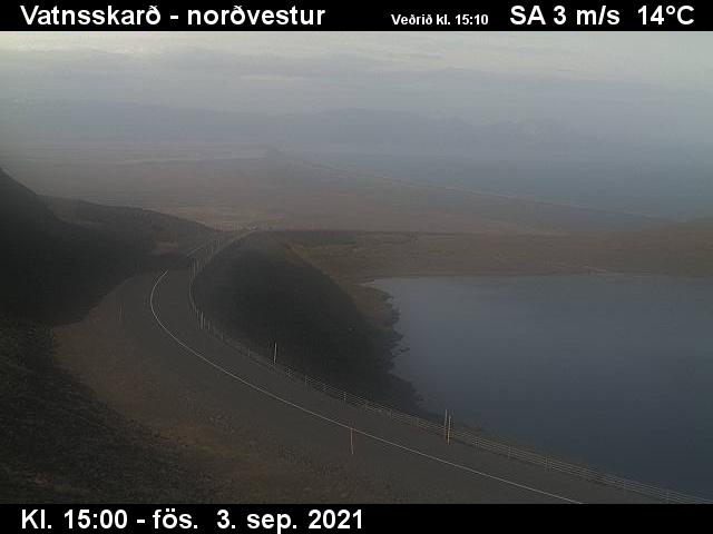 Vatnsskarð (Austurland) : Route 94 vers le nord-ouest