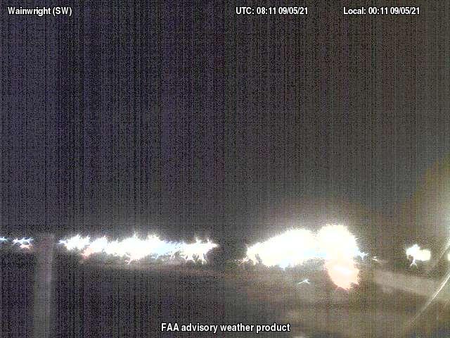 Уэйнрайт, Аляска: Аэродром Уэйнрайт (PAWI), вид в юго-западном направлении