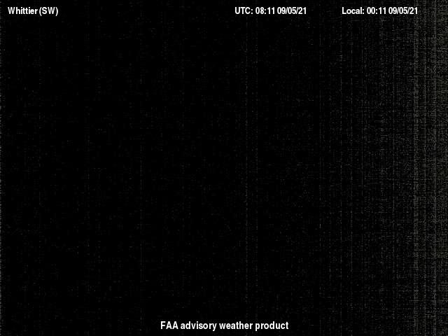 アラスカ州ウィッティアウィッティア飛行場(WHMA2)、南西方向の眺め