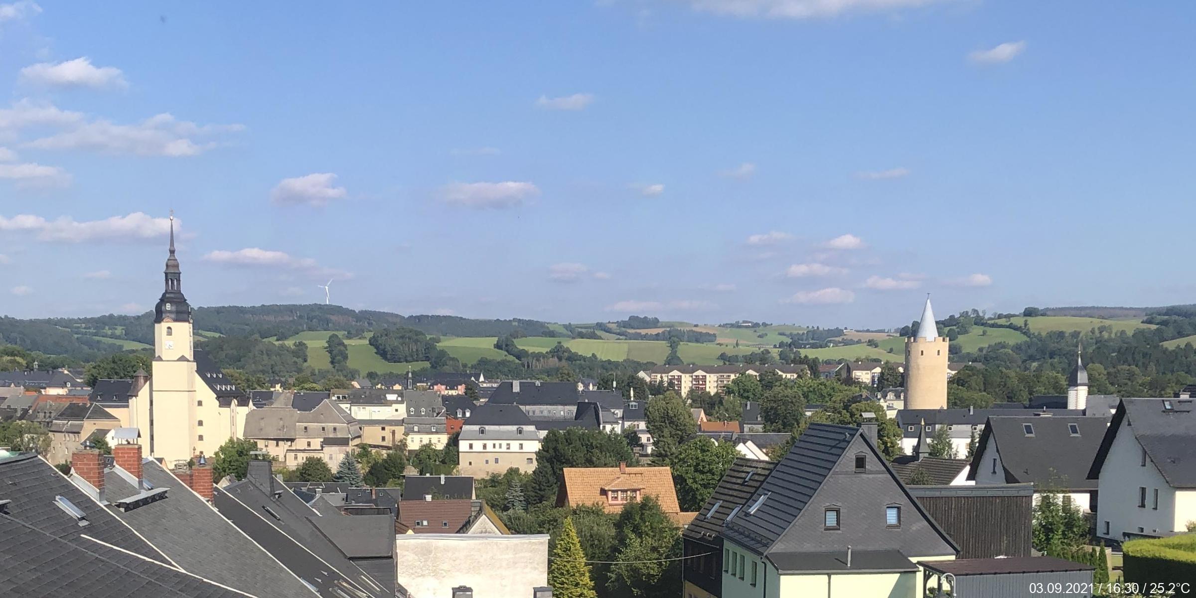 Zschopau : Vue sur Zschopau