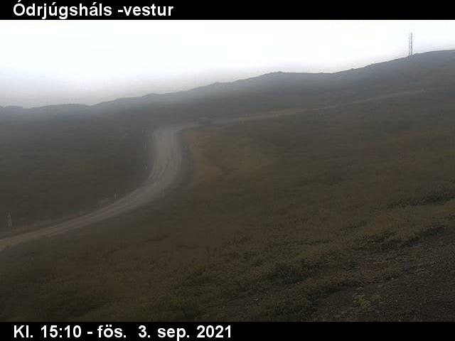 Ódrjúgsháls: Ódrjúgsháls towards West